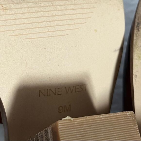 Nine West Women’s Yanka Lace Ankle Strap Sandals, Dark Natural Size 9 - Picture 14 of 14